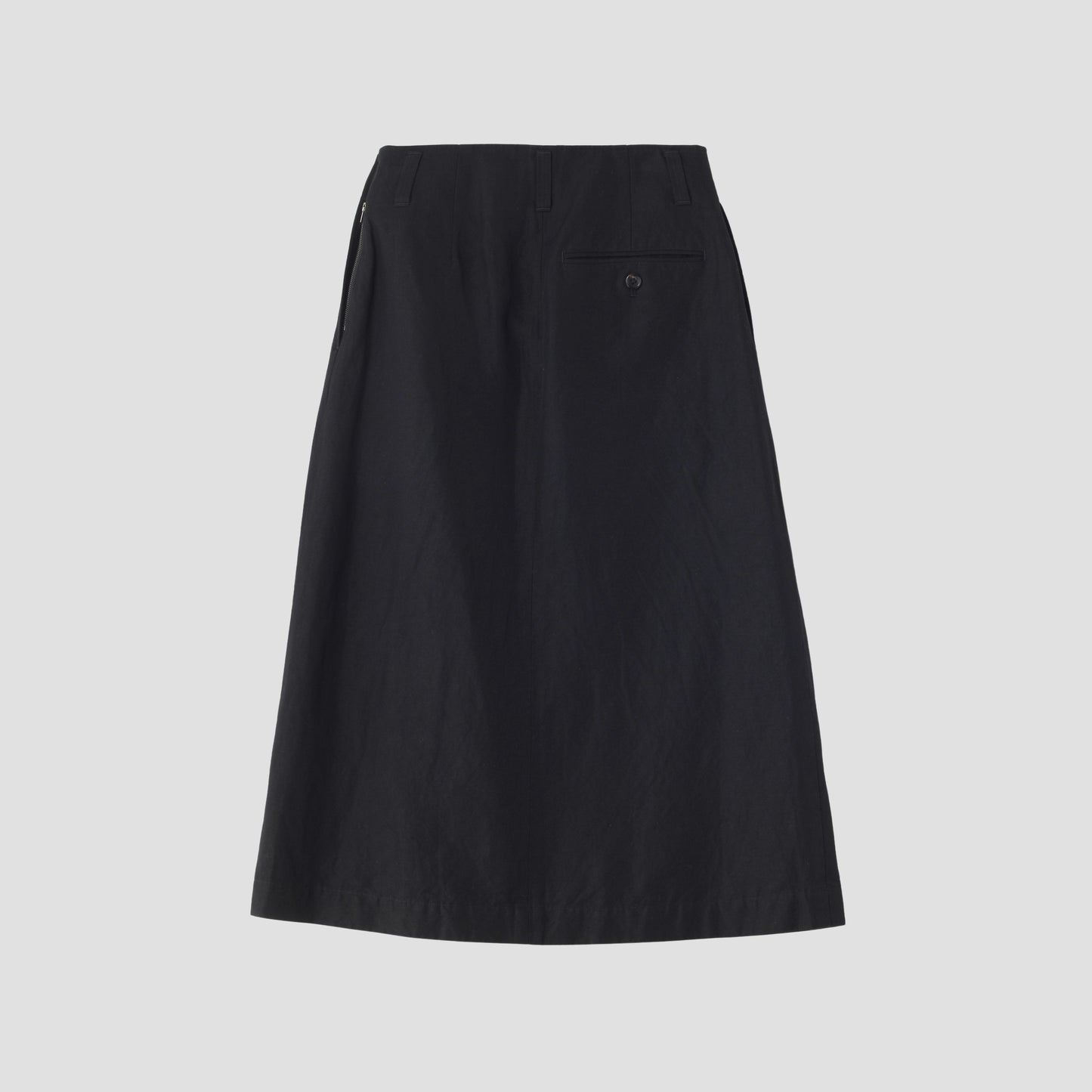 COTTON LINEN TWILL SKIRT