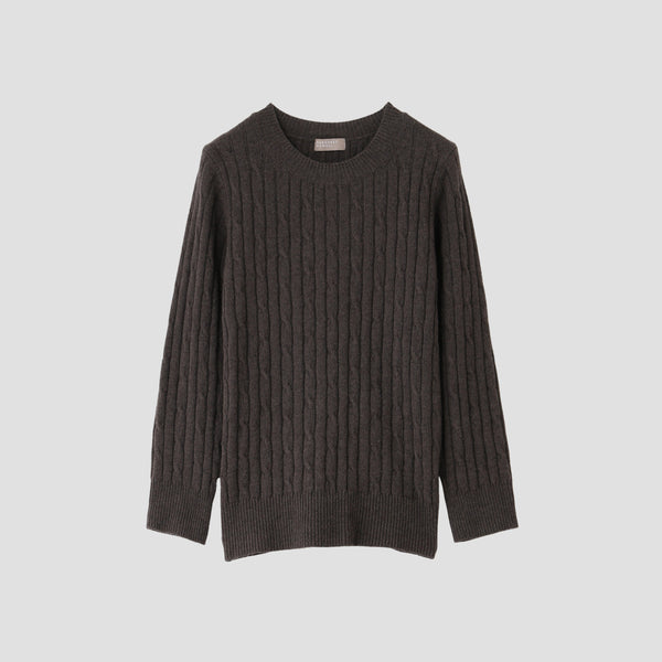 TWISTED CASHMERE WOOL KNIT