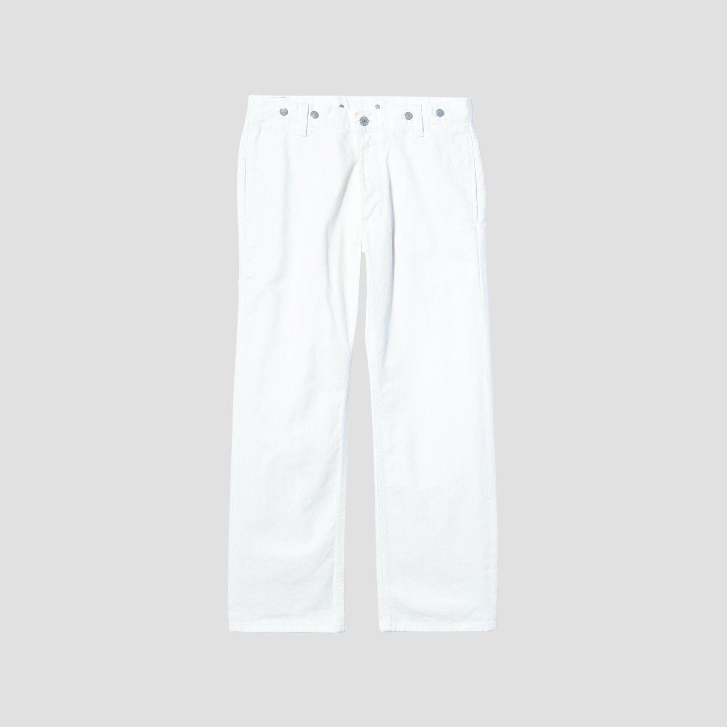 WHITE DENIM TROUSERS