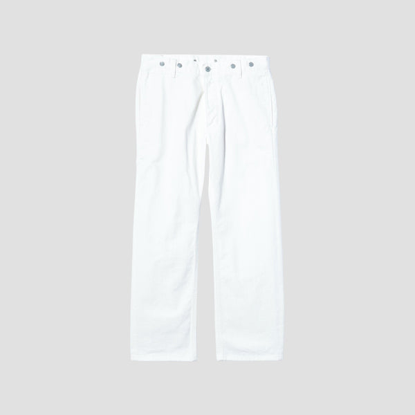 WHITE DENIM TROUSERS