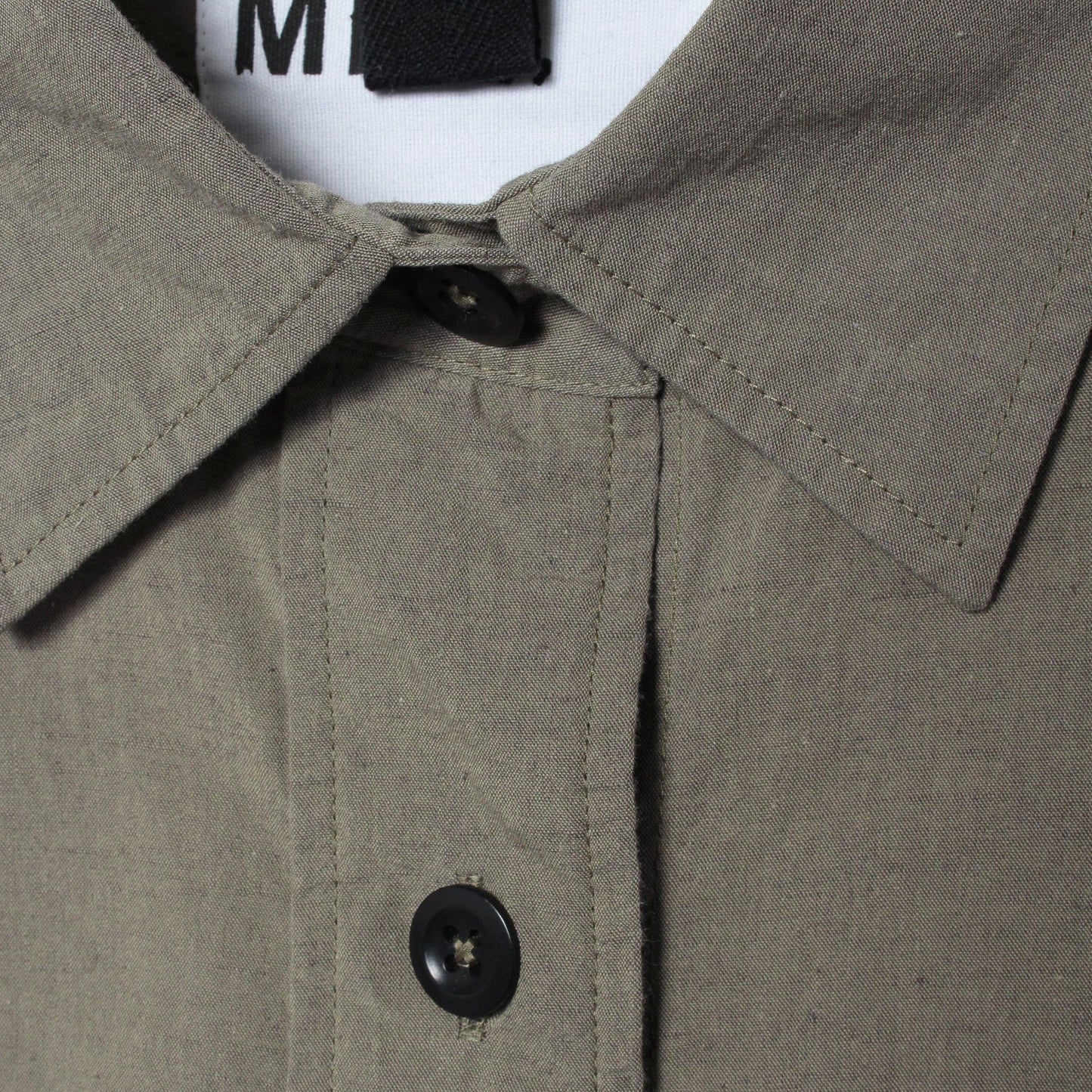 LIGHTWEIGHT COTTON LINEN CHAMBRAY SHIRT