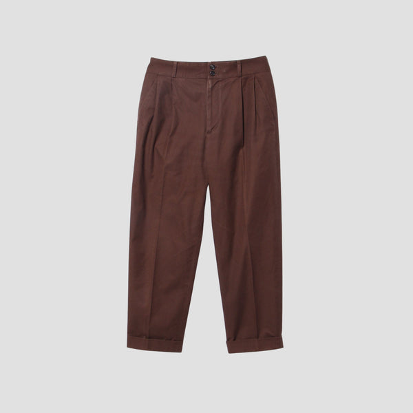 BRUSHED TWILL TROUSERS