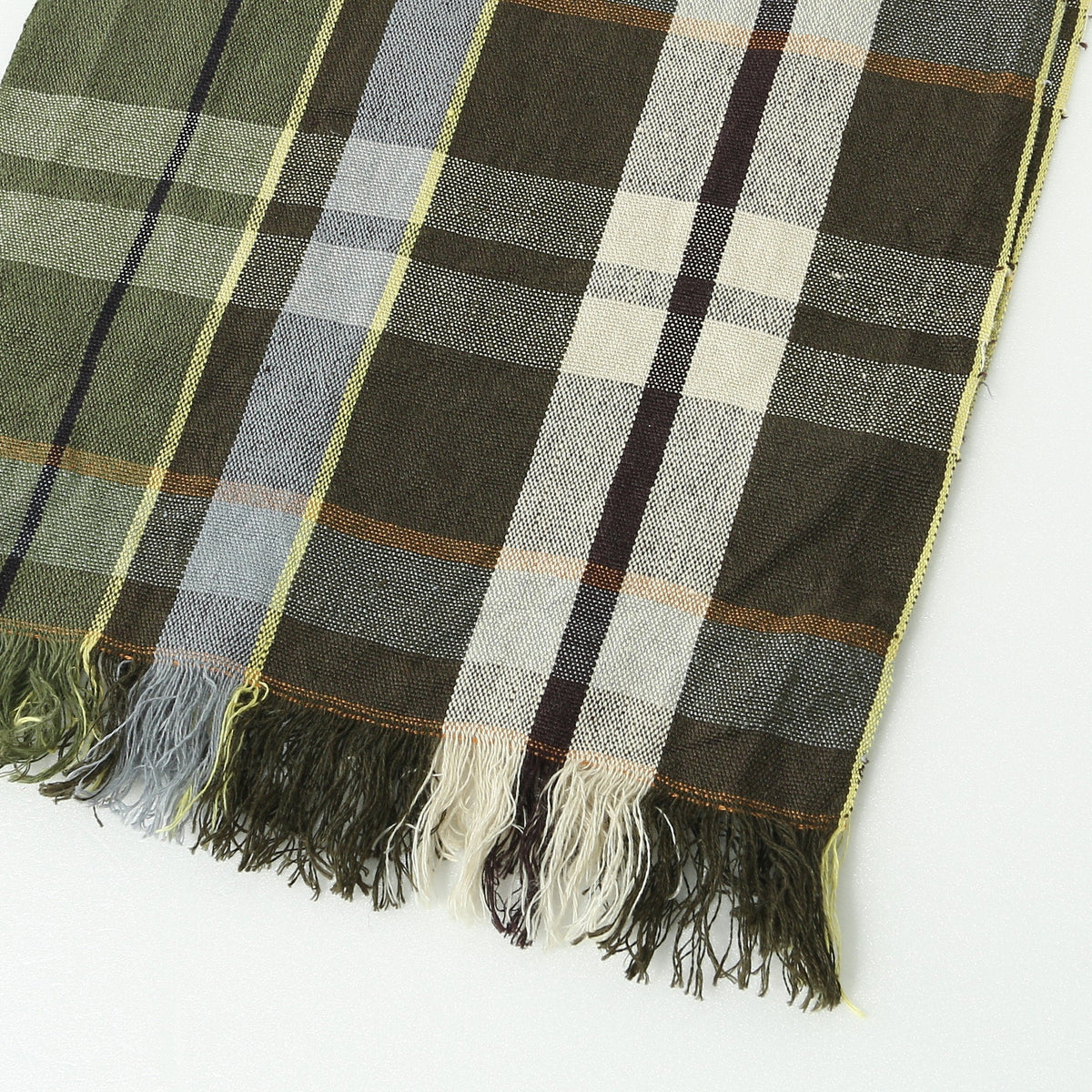 LINEN SUMMER TARTAN SCARF