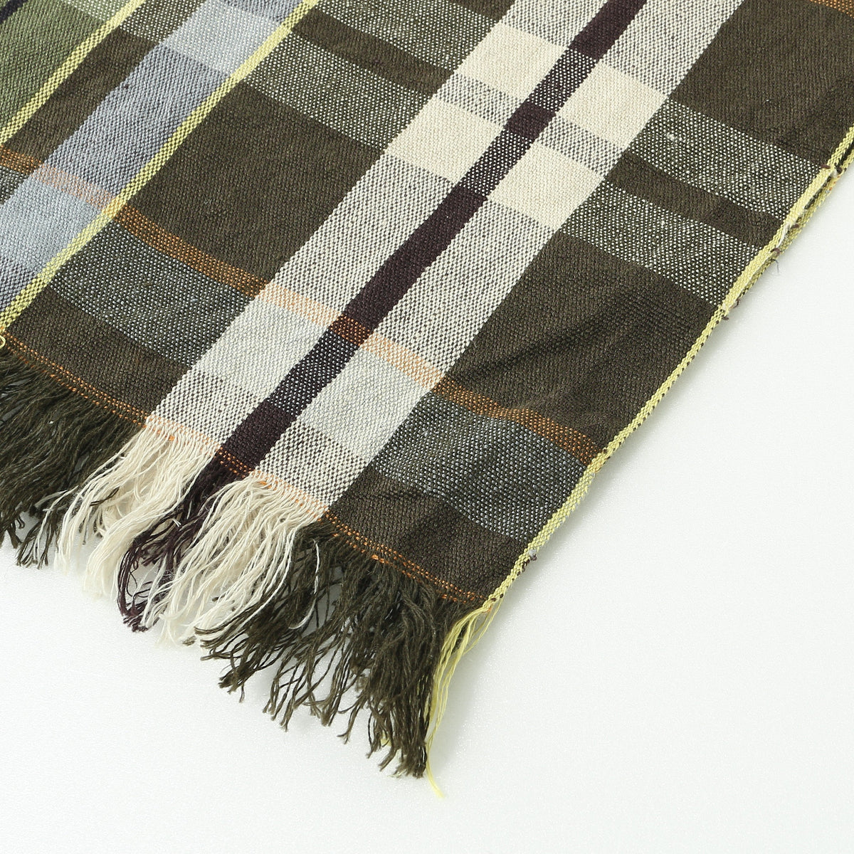 LINEN SUMMER TARTAN SCARF