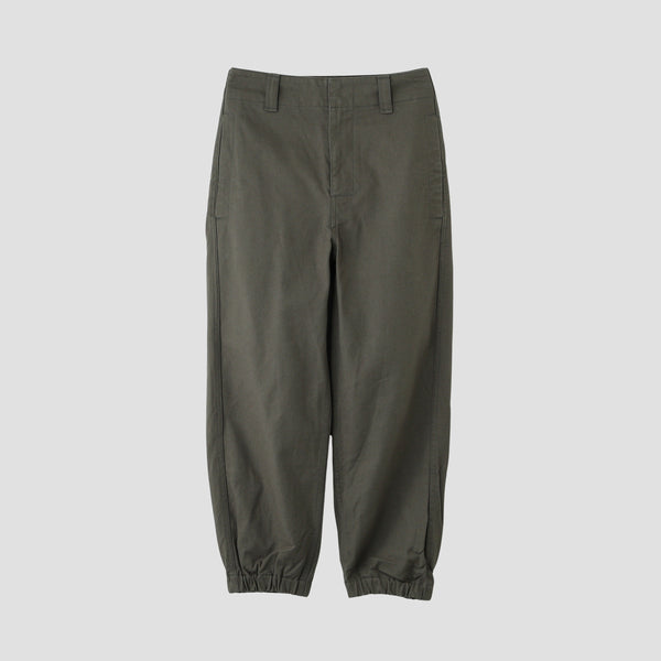 ORGANIC COTTON GABARDINE TROUSERS