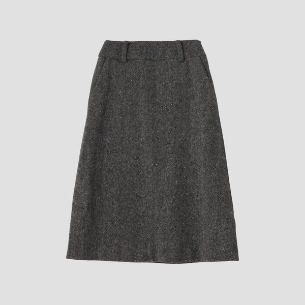 WOOL TWEED SKIRT