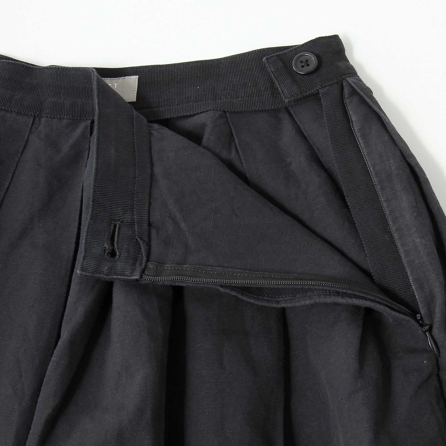 YARN DYE COTTON LINEN SKIRT