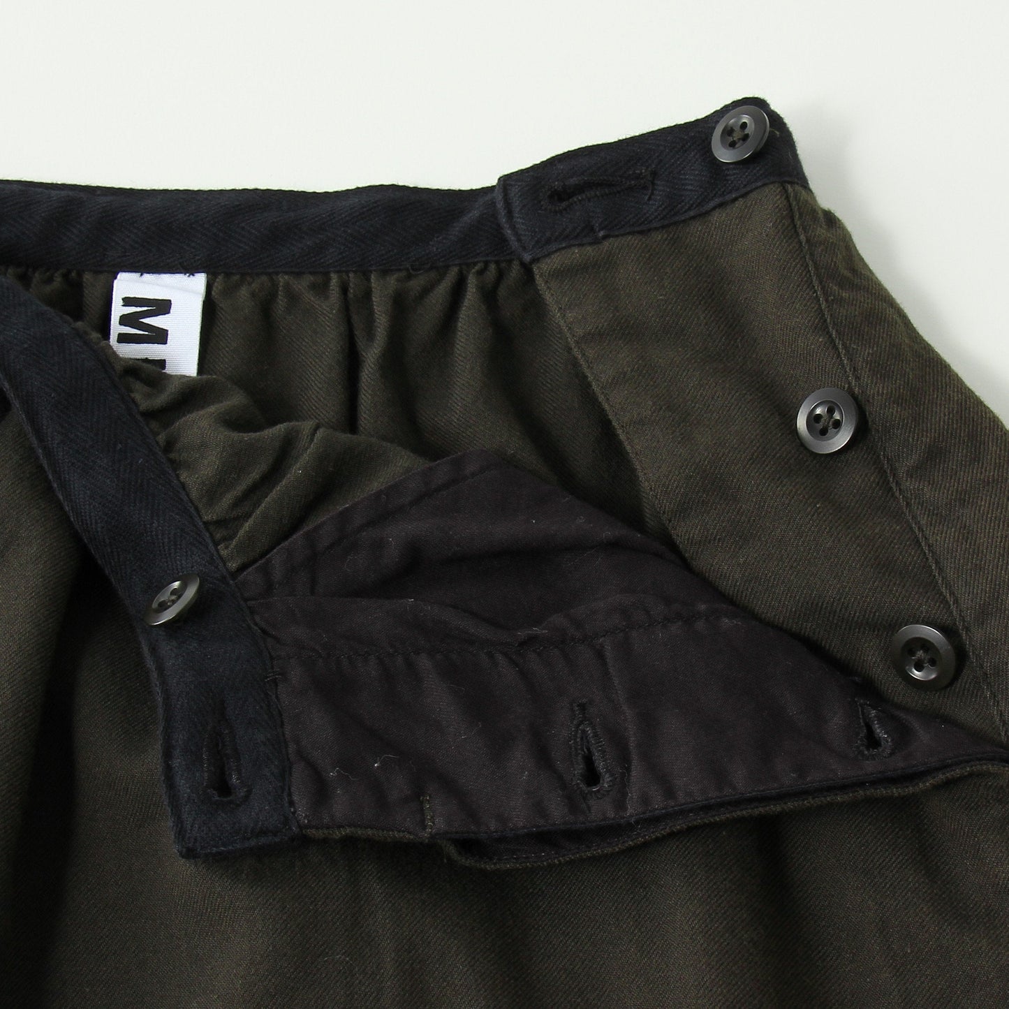 WASHED FLANNEL SKIRT