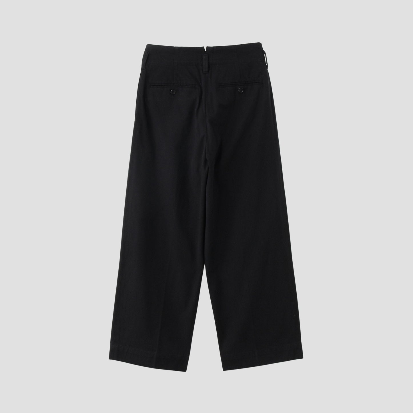 WASHED COTTON TWILL TROUSERS