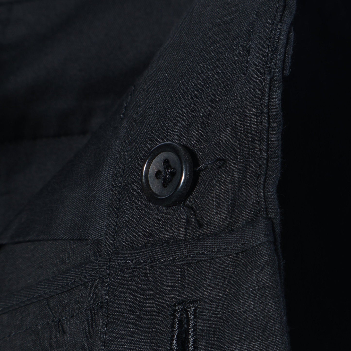 DENSE FINE LINEN POPLIN TROUSERS