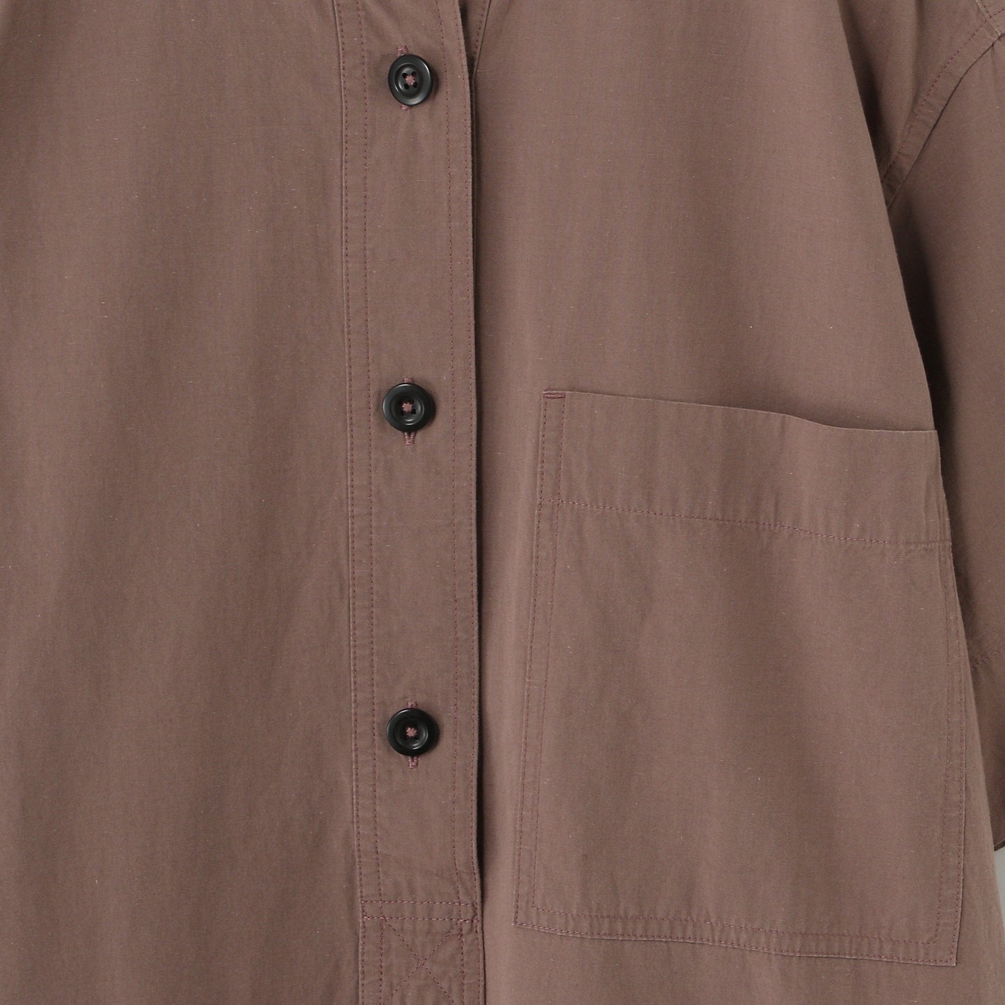 SANDED COTTON LINEN DRESS