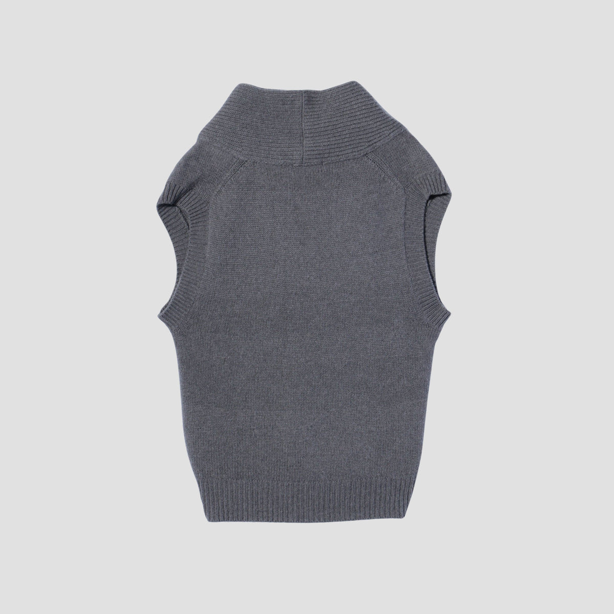 SHAWL COLLAR VEST KNIT