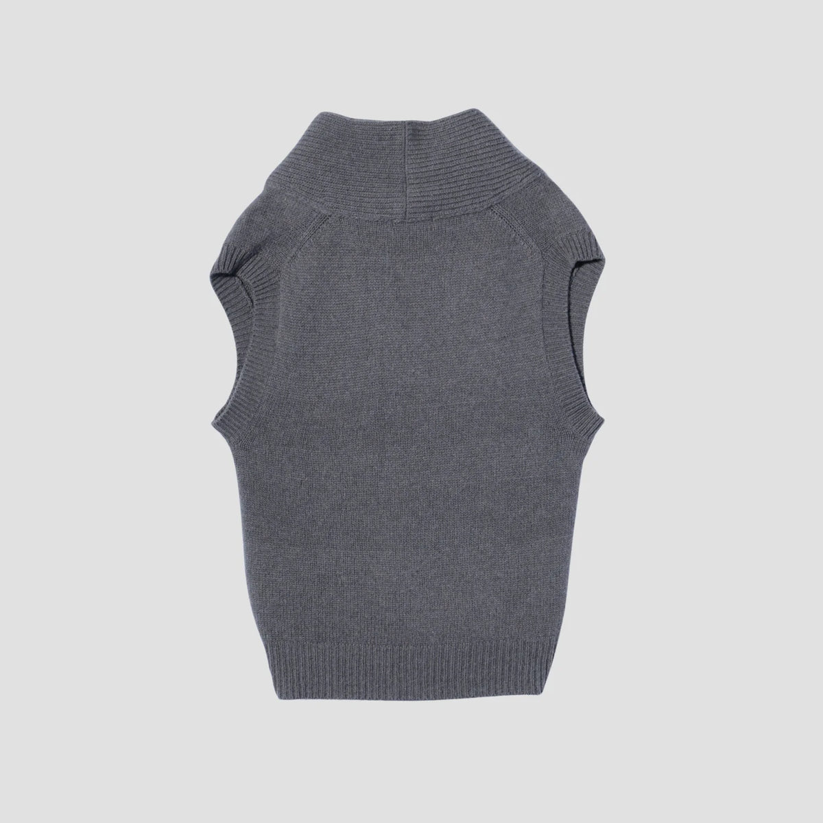 SHAWL COLLAR VEST KNIT