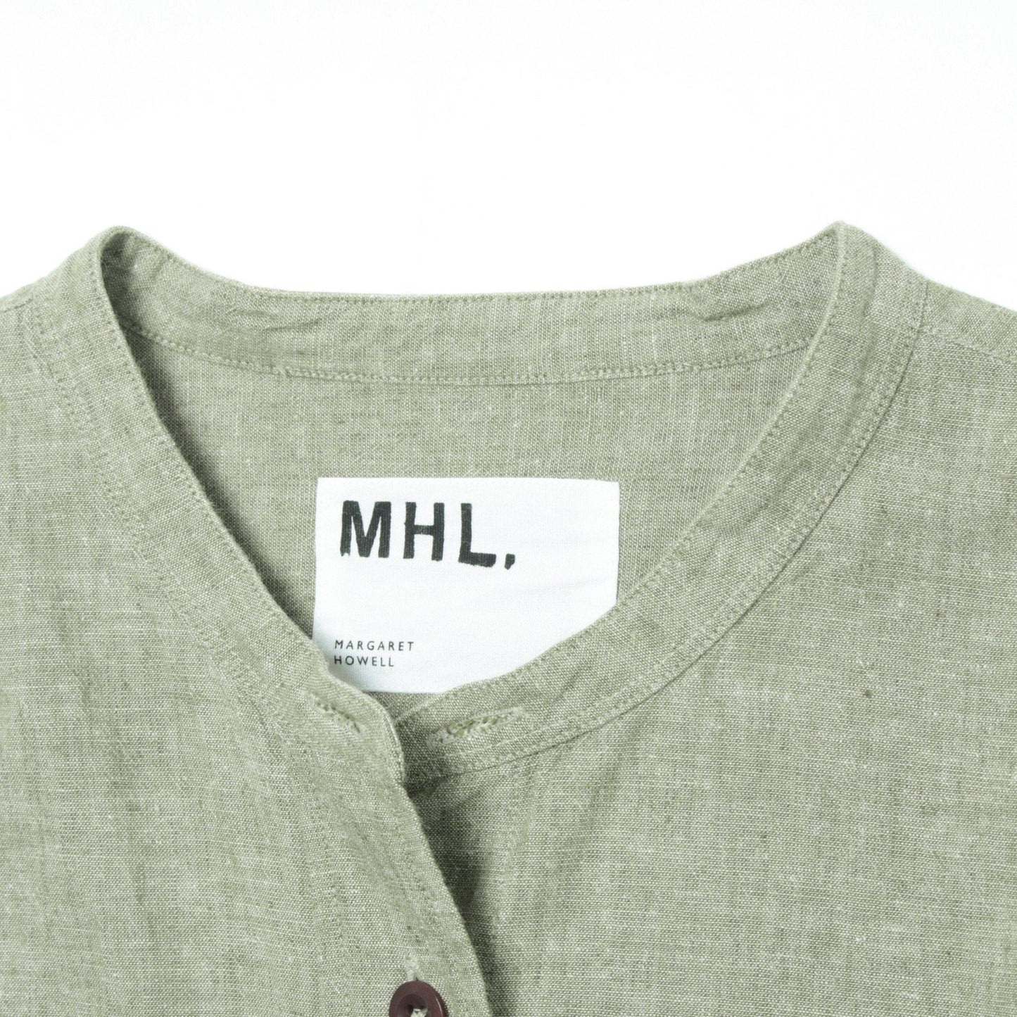 COTTON LINEN CHAMBRAY SHIRT