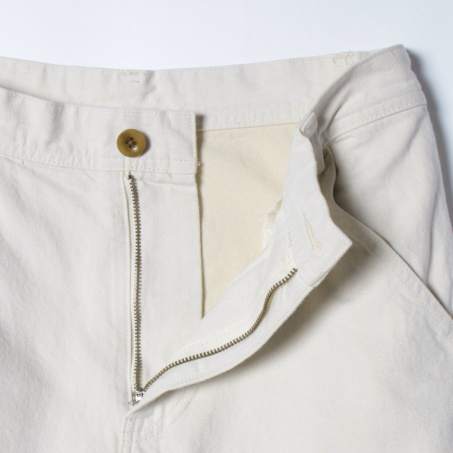 NATURAL DENIM TROUSERS