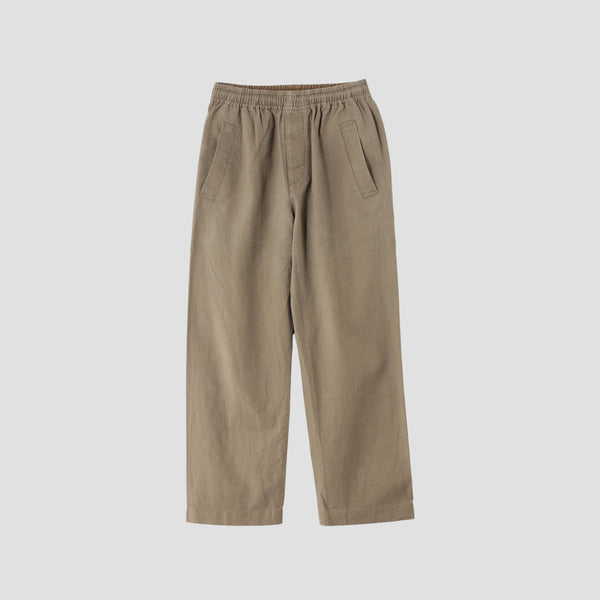 LINEN COTTON TWILL TROUSERS