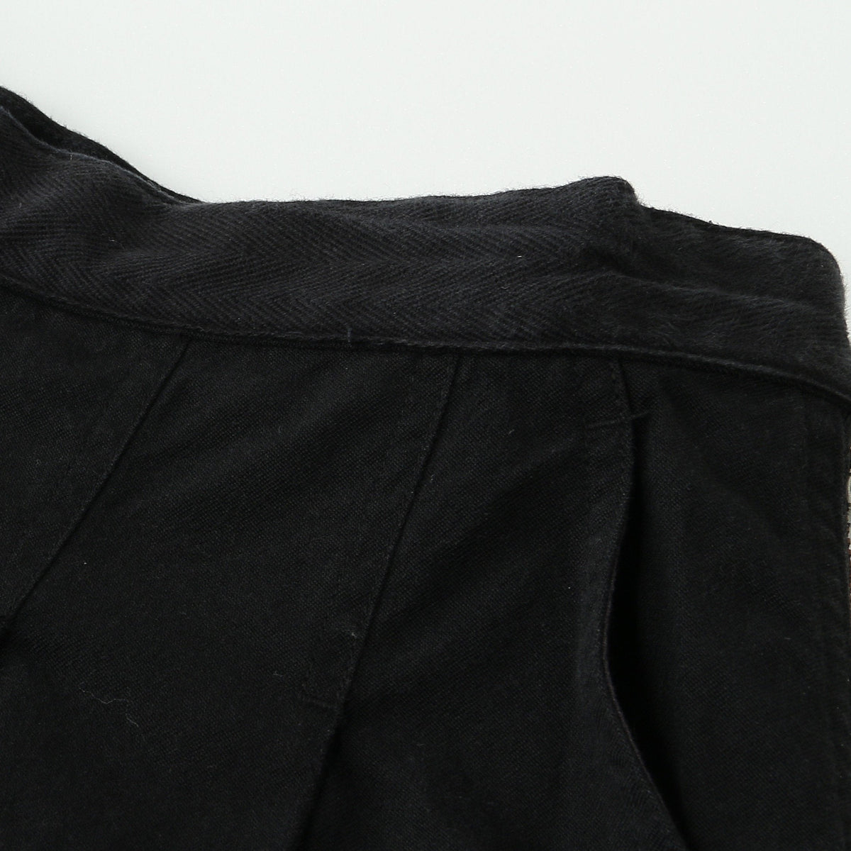 WOOL COTTON TWILL SKIRT