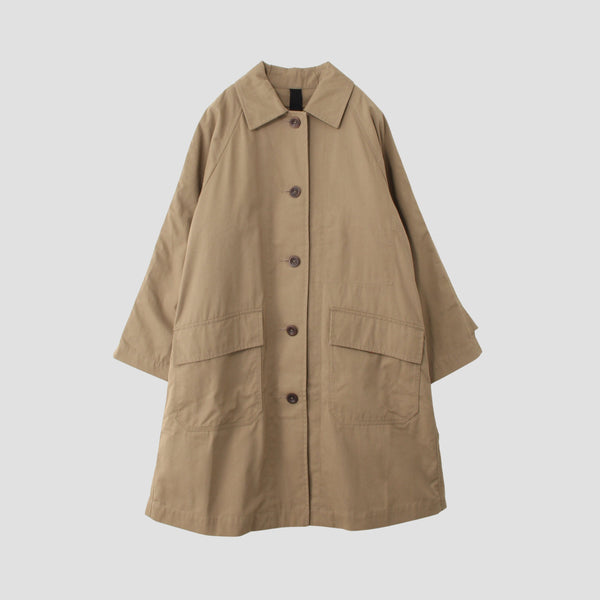 PROOFED COTTON NYLON TWILL COAT