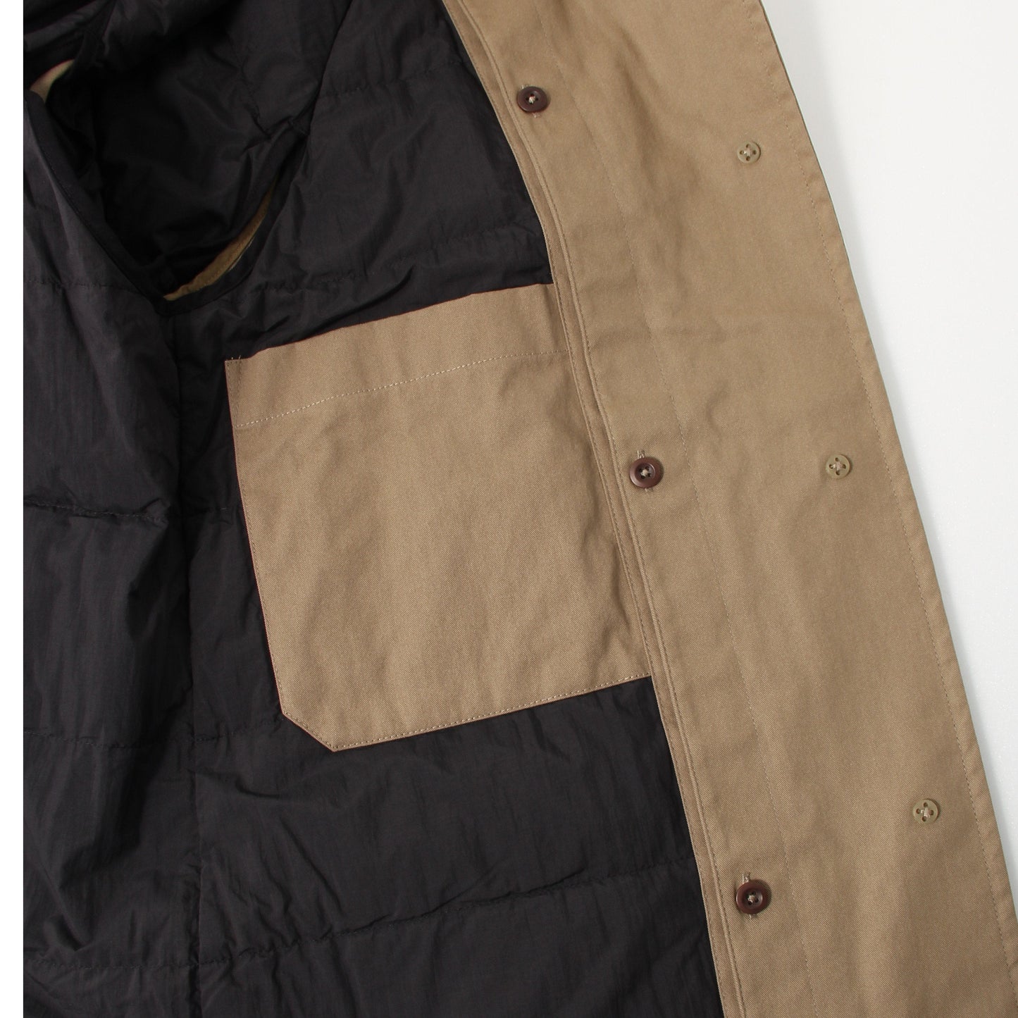 PROOFED COTTON NYLON TWILL COAT