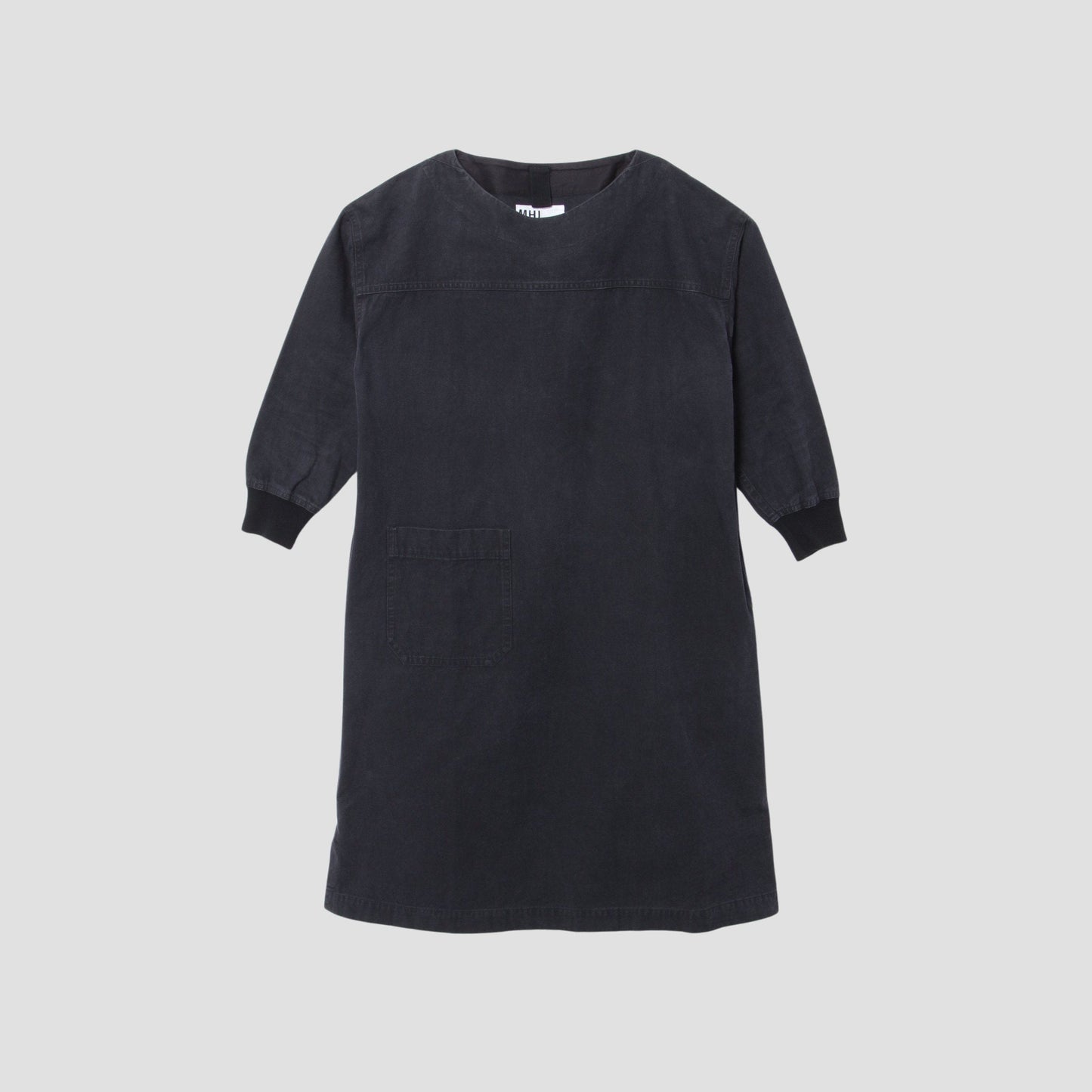 FADED COTTON TWILL DRESS