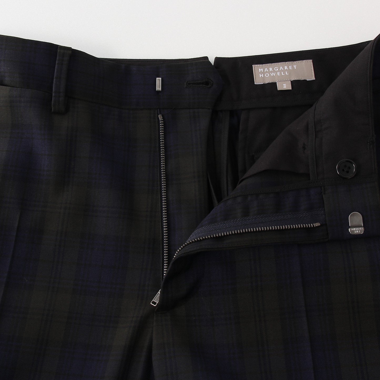 WOOL BLACKWATCH TROUSERS