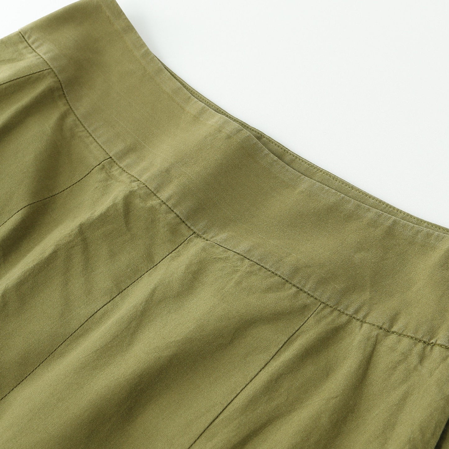 SILK COTTON POPLIN SKIRT