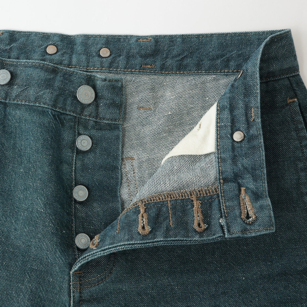 YELLOW CAST DENIM TROUSERS
