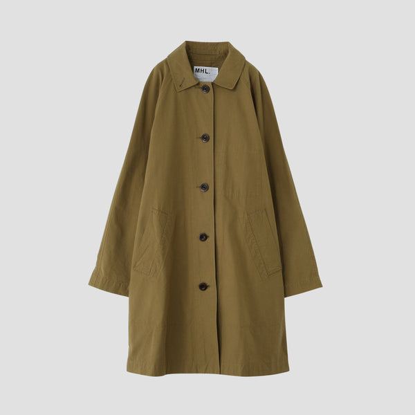 WASHED COTTON POPLIN COAT