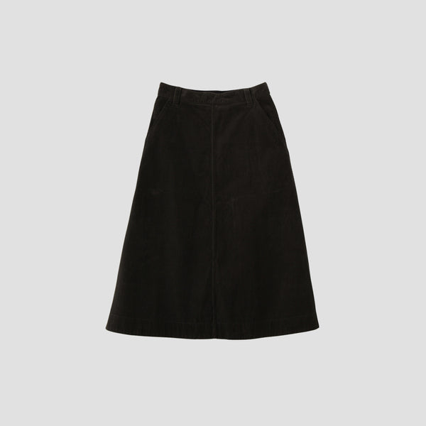 DRY COTTON NEEDLECORD SKIRT