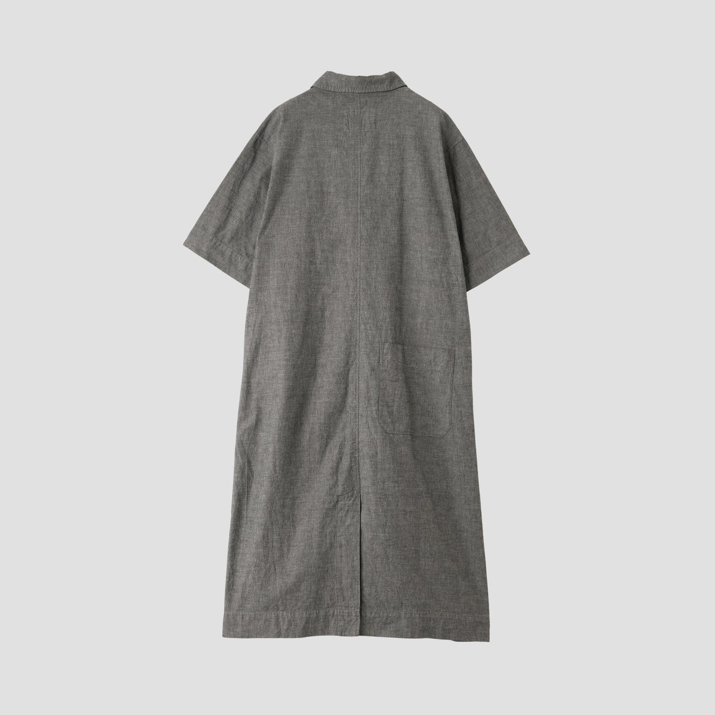 FADED COTTON SHIRTING DRESS