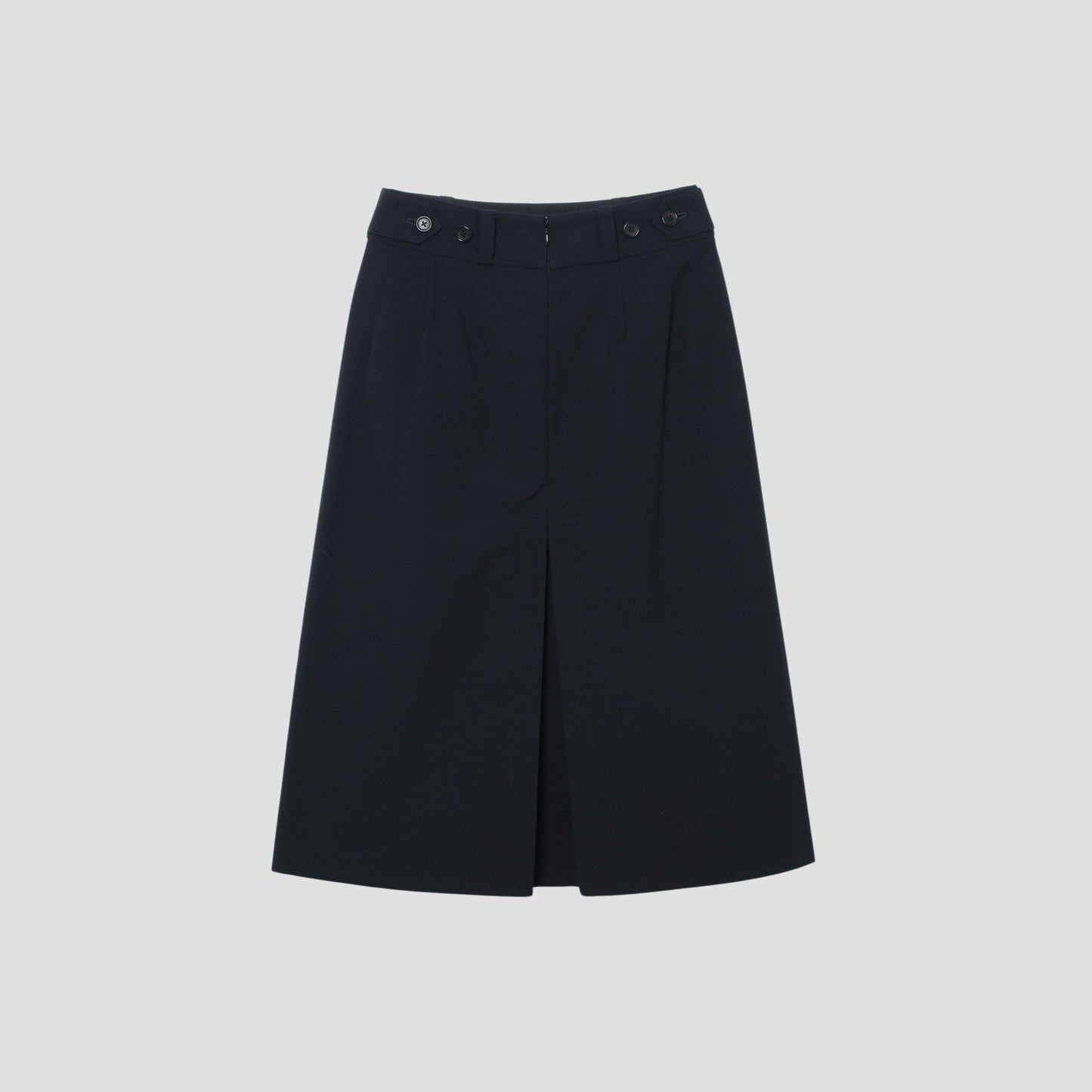 WOOL COTTON TWILL SKIRT