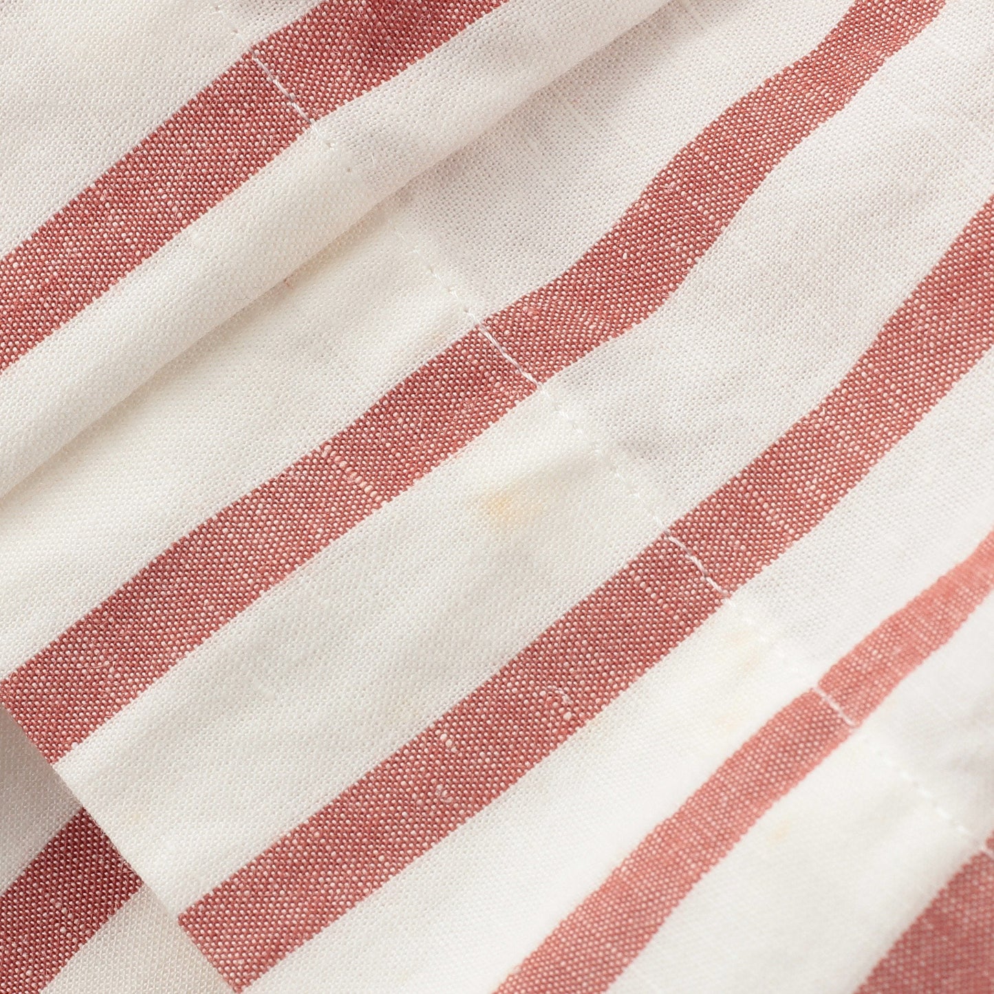 BOLD STRIPE COTTON LINEN SKIRT