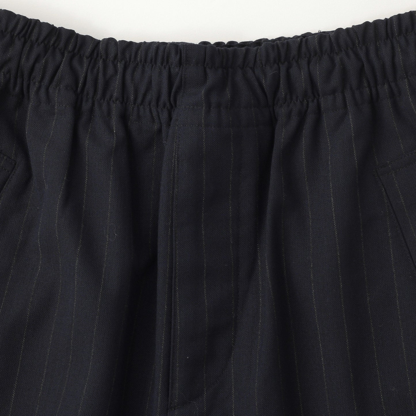 WOOL PINSTRIPE TROUSERS