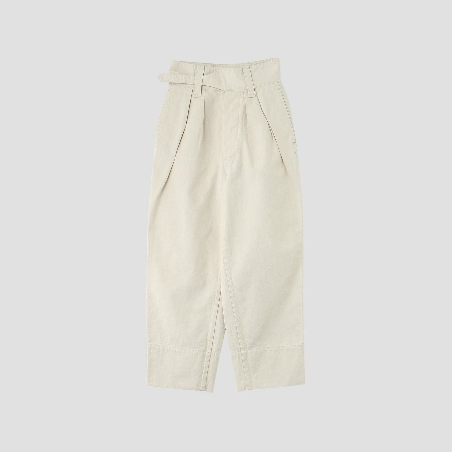 NATURAL DENIM TROUSERS