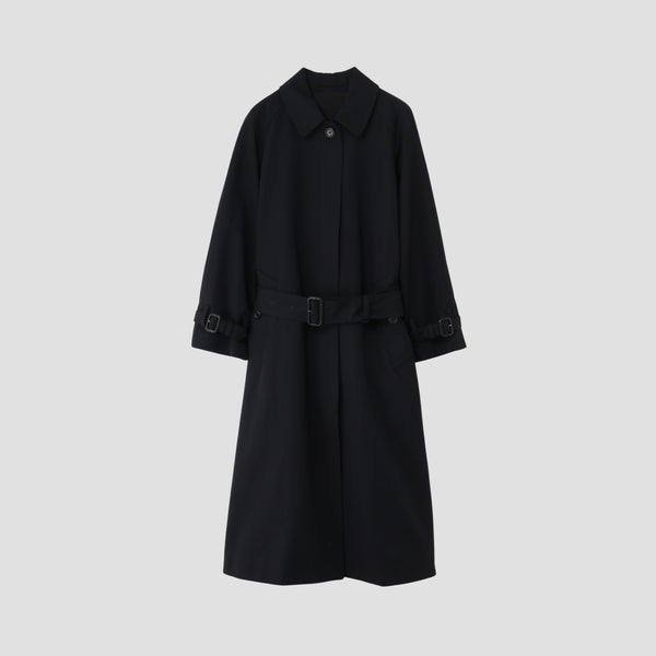 WOOL COTTON GABARDINE COAT