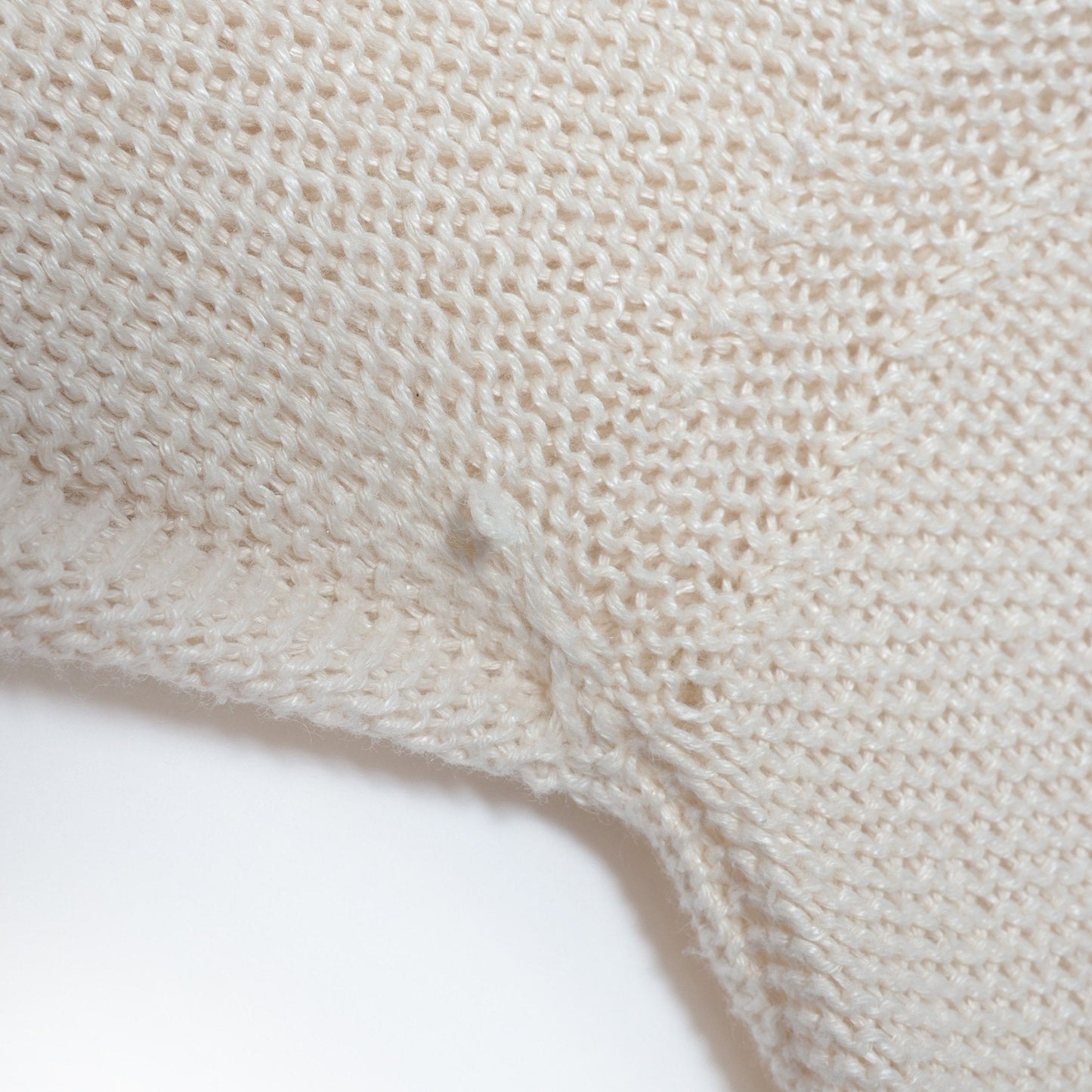 LINEN COTTON WIDE ROLL NECK KNIT