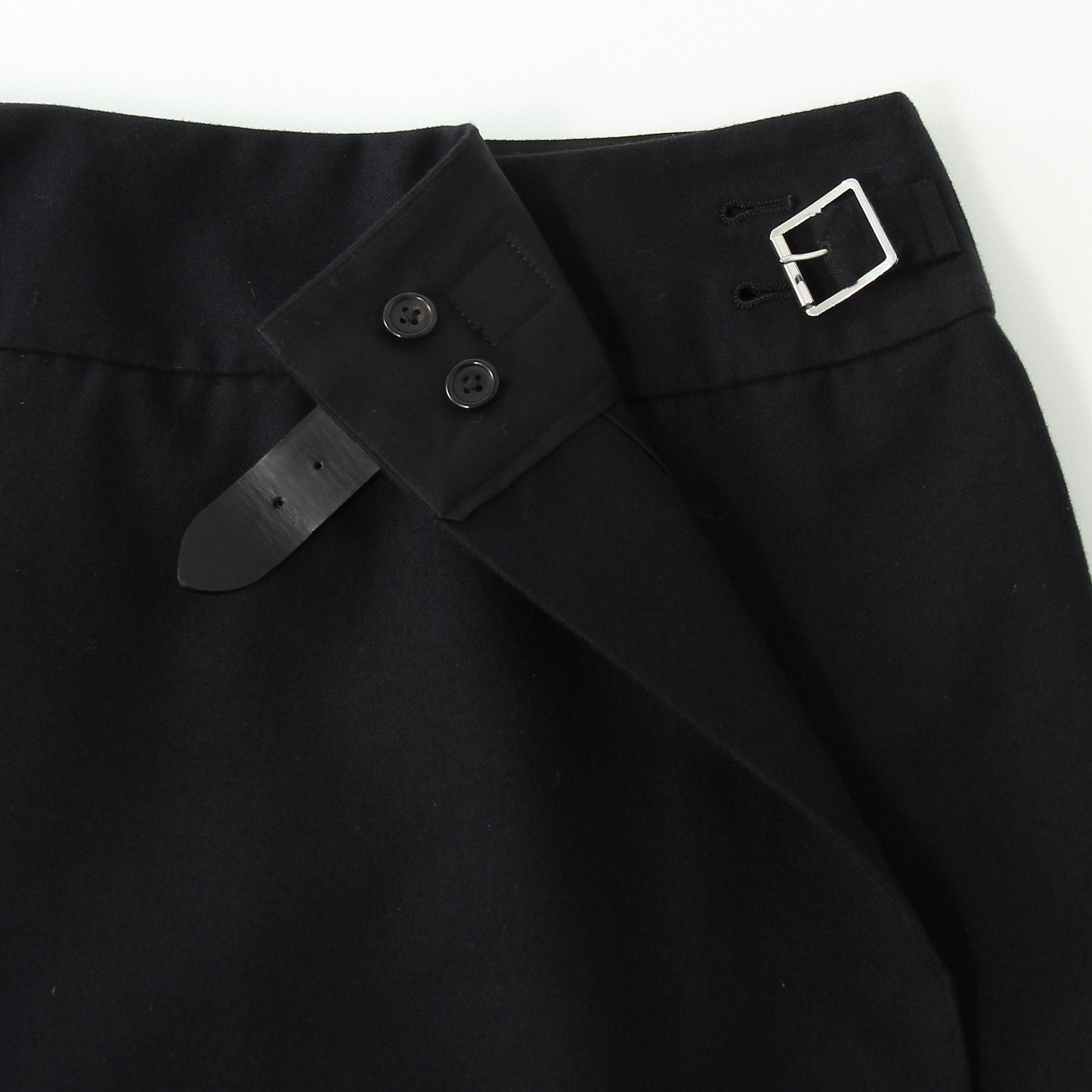 BRUSHED COTTON WOOL SKIRT