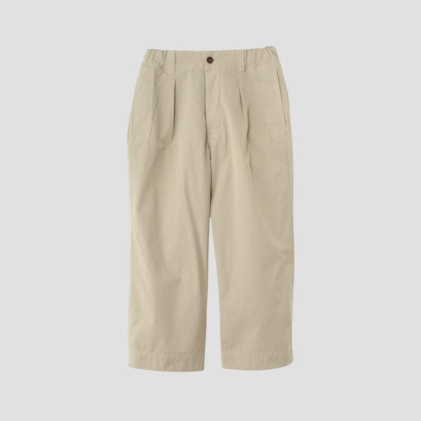 FINE COMPACT COTTON POPLIN TROUSERS