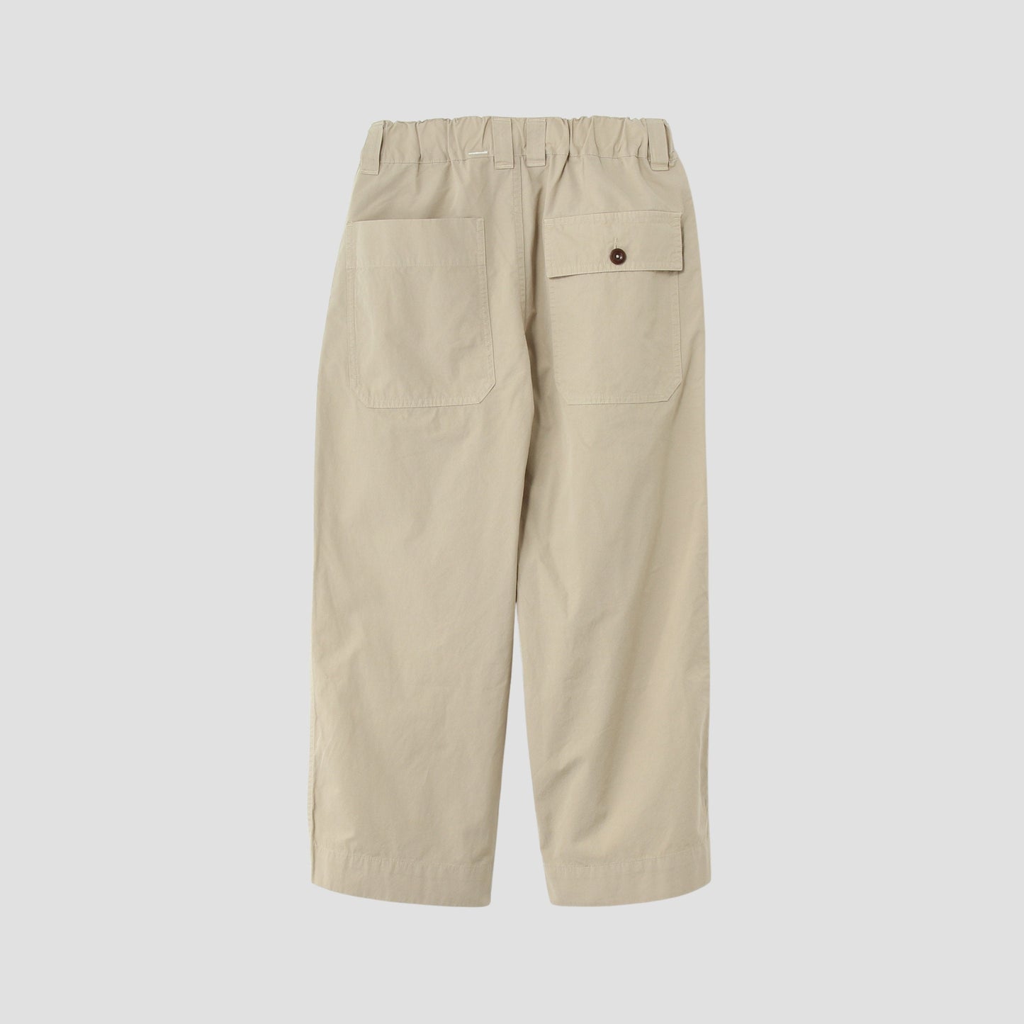 FINE COMPACT COTTON POPLIN TROUSERS