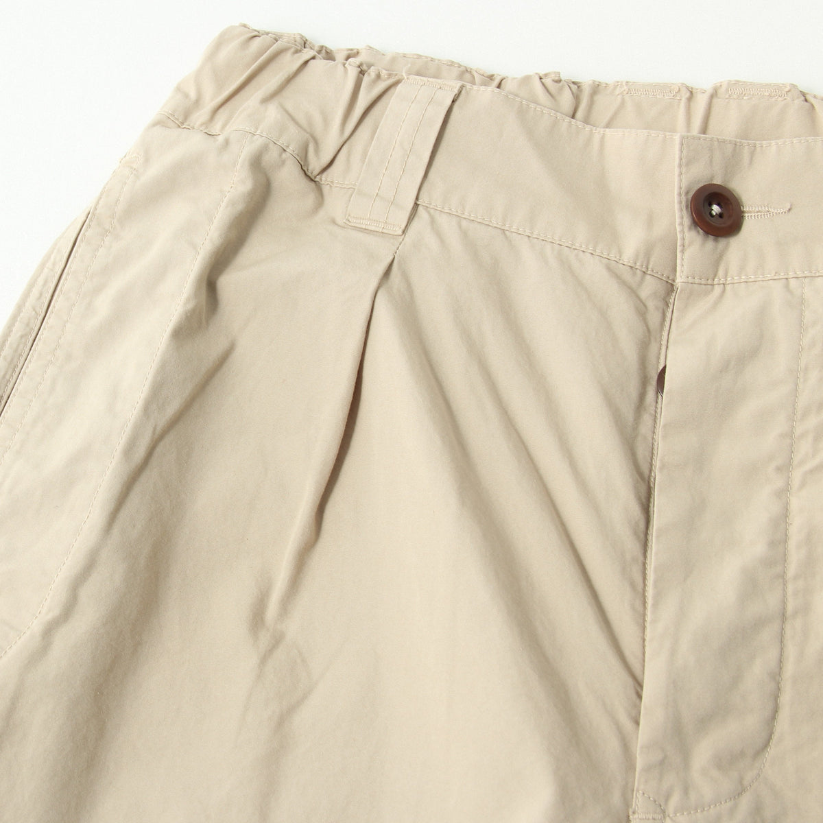 FINE COMPACT COTTON POPLIN TROUSERS