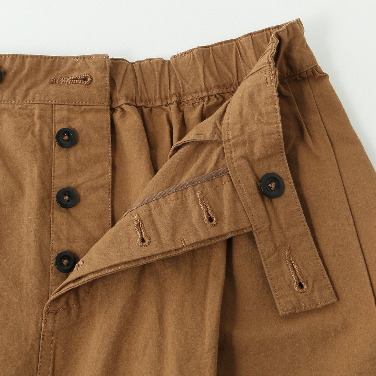 WASHED COTTON POPLIN SKIRT