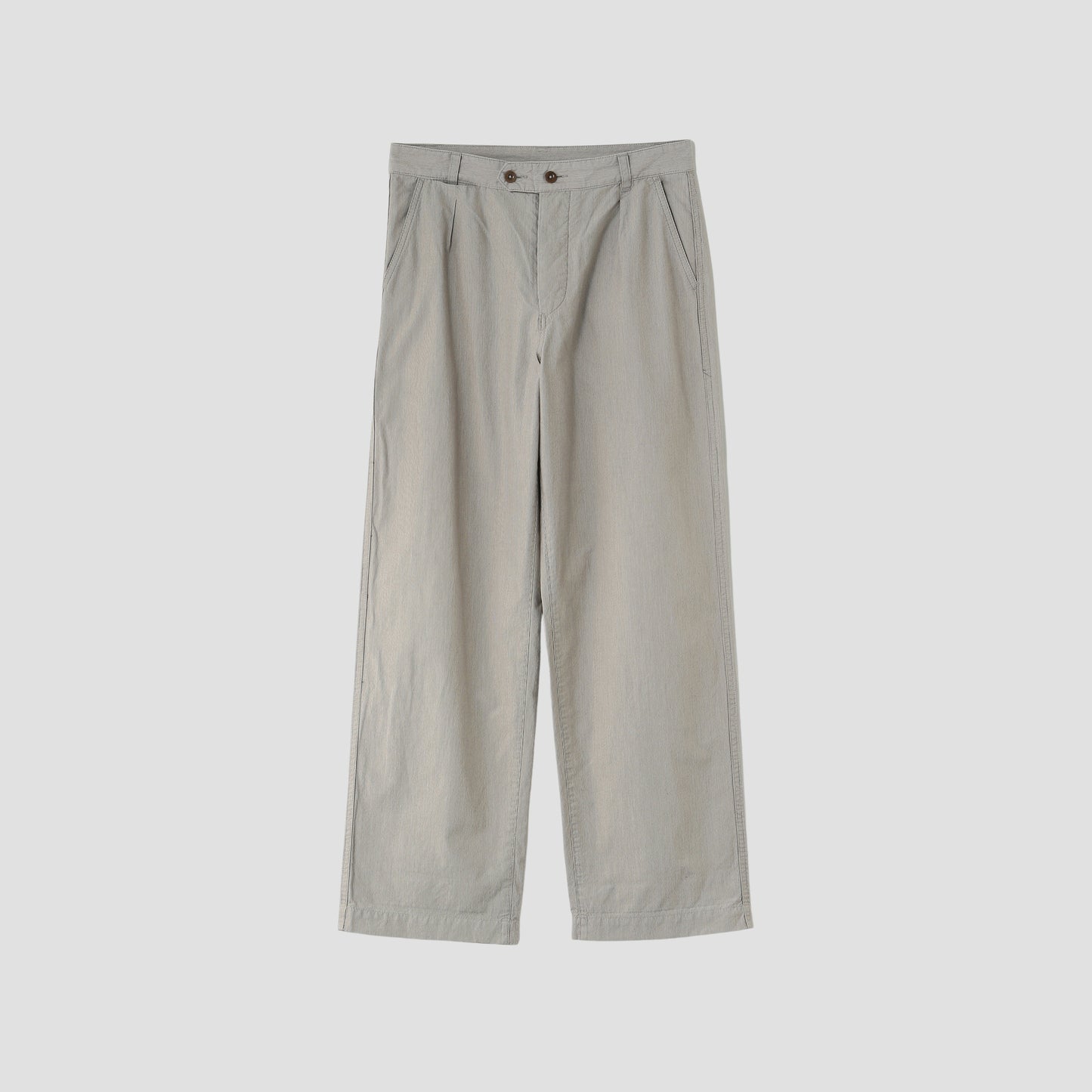 HAIRLINE COTTON TROUSERS