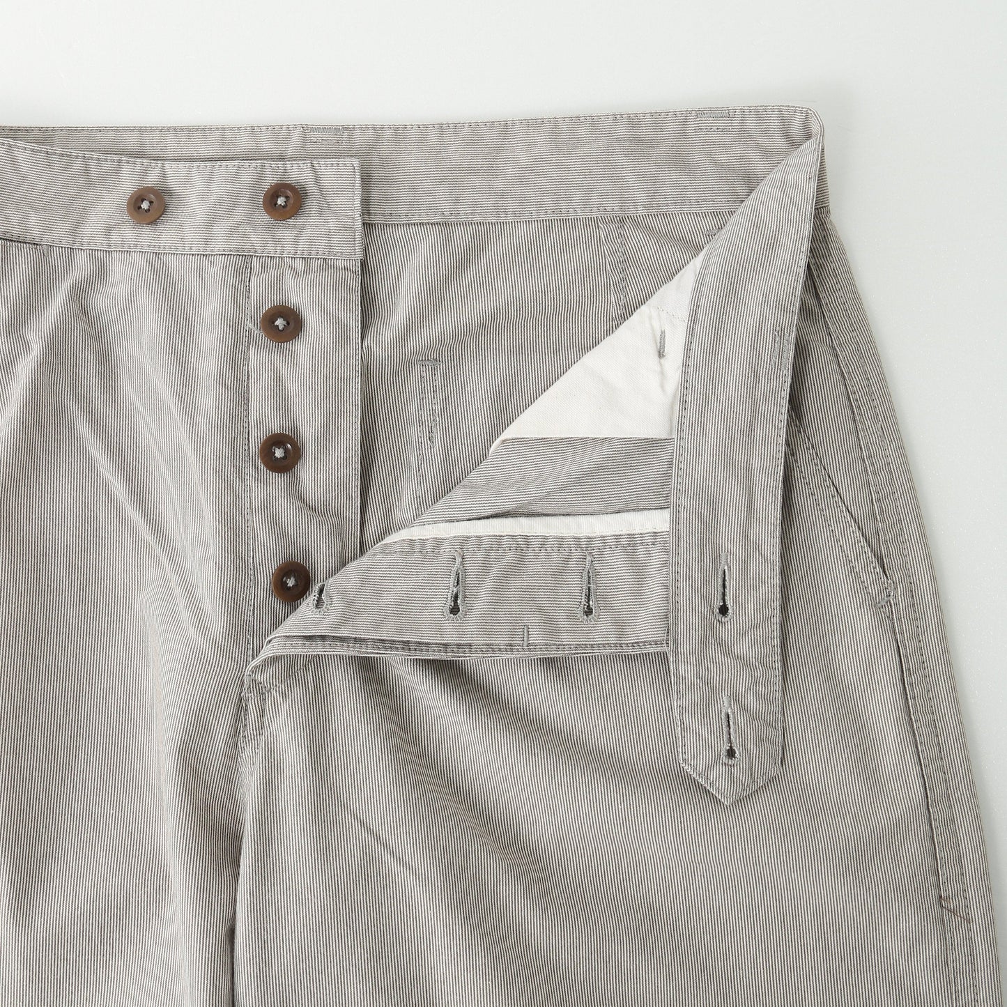 HAIRLINE COTTON TROUSERS