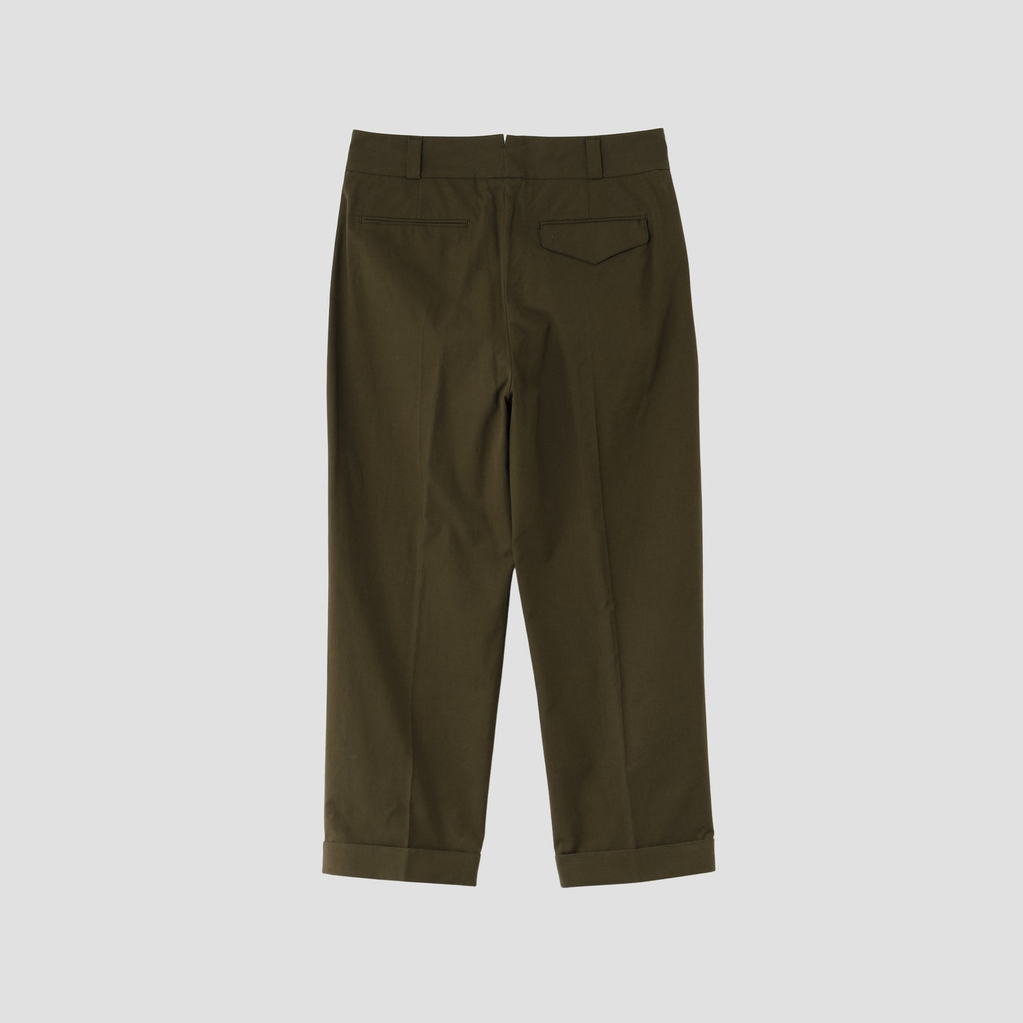 MATT COTTON TWILL TROUSERS