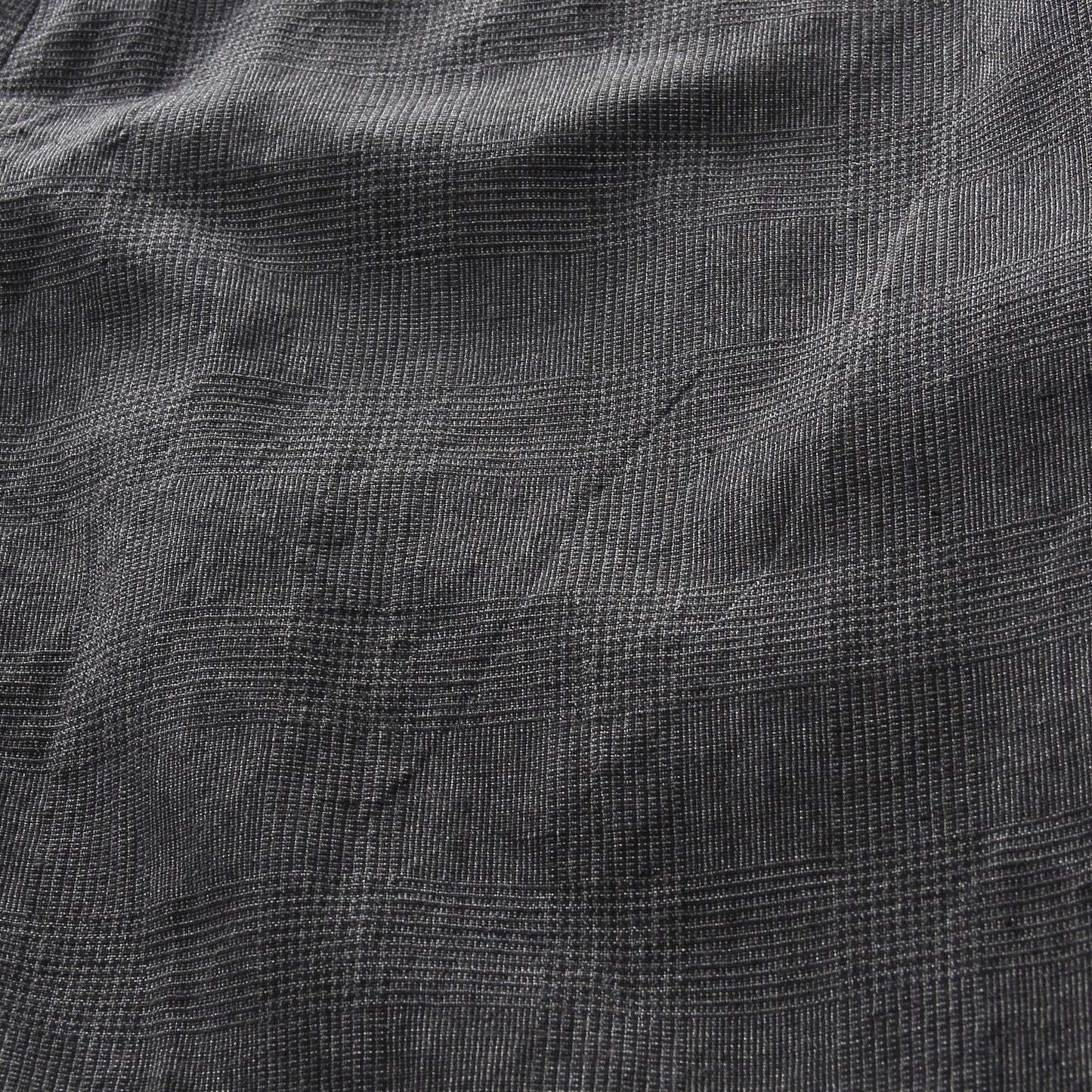 PRINCE OF WALES CHECK WOOL LINEN TROUSERS