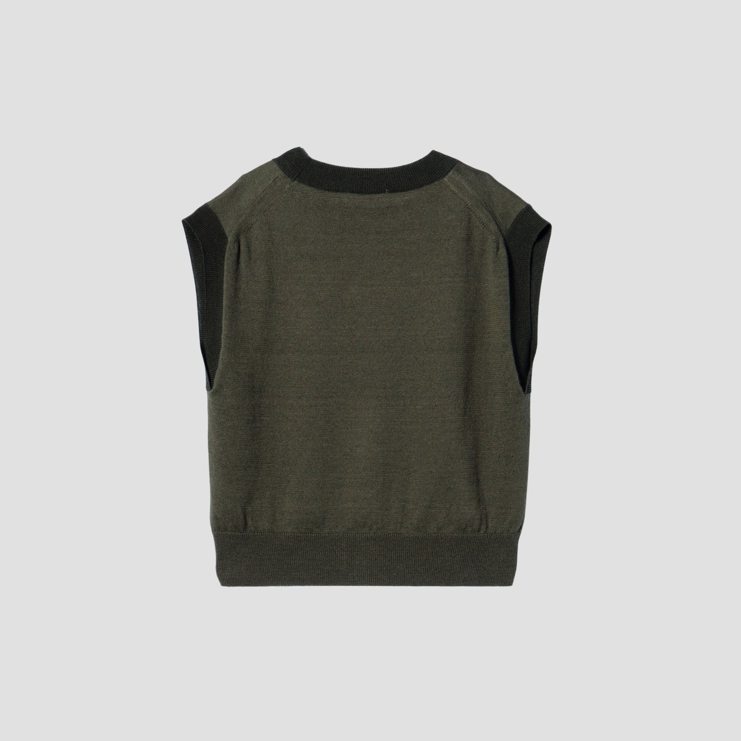 WOOL LINEN ARGYLE KNIT