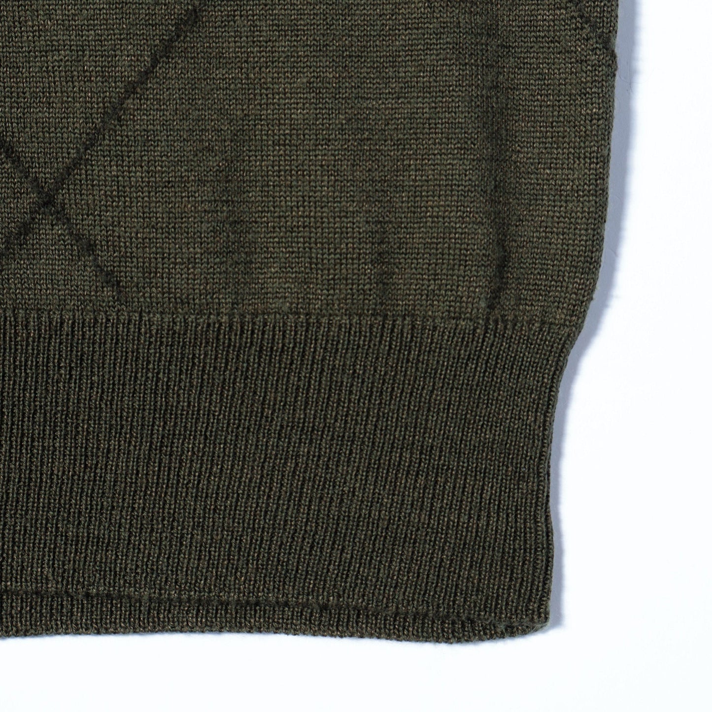 WOOL LINEN ARGYLE KNIT