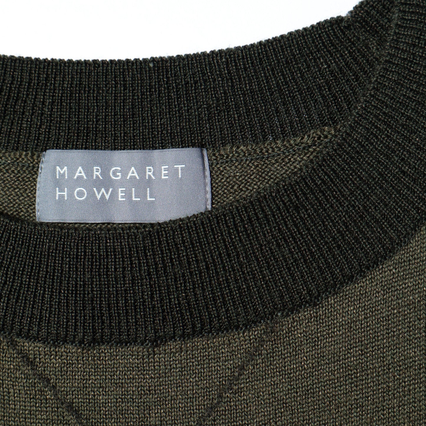 WOOL LINEN ARGYLE KNIT