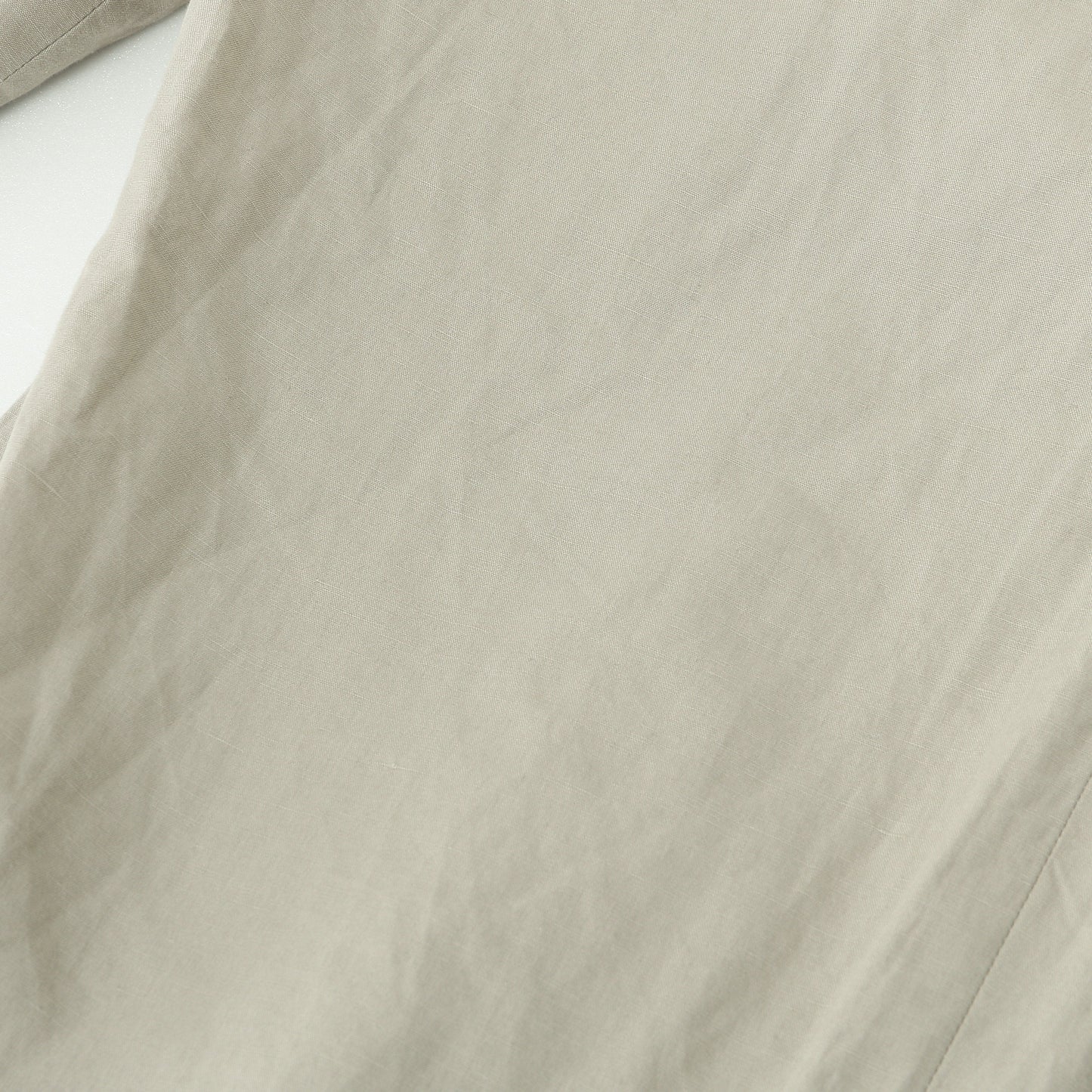 PLAIN WEAVE COTTON LINEN TROUSERS