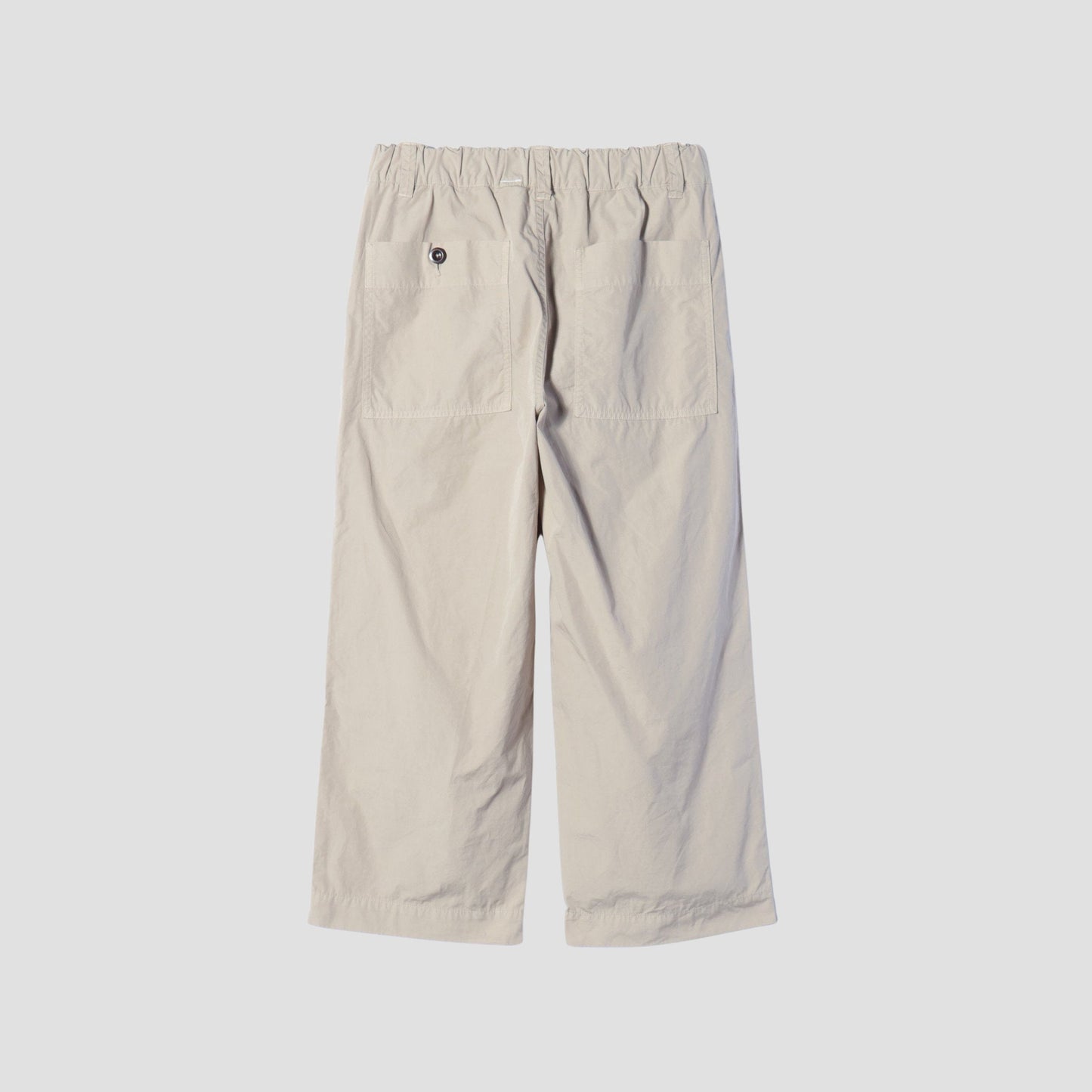 FINE COMPACT COTTON POPLIN TROUSERS